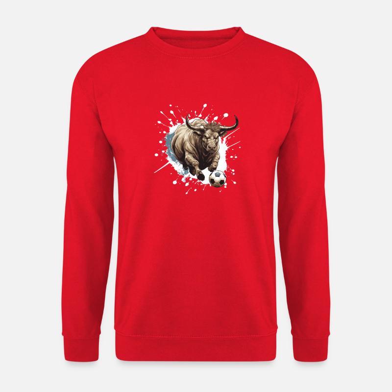 Bulle Fussball Team Taurus - Unisex Pullover - Rot