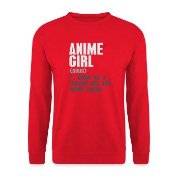 Anime Manga Otaku Kawaii Japon Cosplay Bande dessinée - Sweat-shirt Unisexe - rouge - Devant - Alina (178cm) & Michal (187cm)