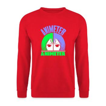 Anime Manga Otaku Kawaii Japan Cosplay Comic - Unisex Pullover - Rot - Vorne - Alina (178cm) & Michal (187cm)