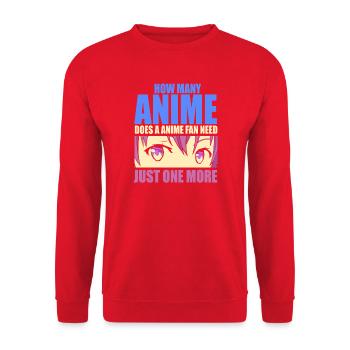 Anime Manga Otaku Kawaii Japon Cosplay Bande dessinée - Sweat-shirt Unisexe - rouge - Devant - Alina (178cm) & Michal (187cm)