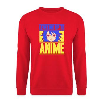 Anime Manga Otaku Kawaii Japon Cosplay Bande dessinée - Sweat-shirt Unisexe - rouge - Devant - Alina (178cm) & Michal (187cm)