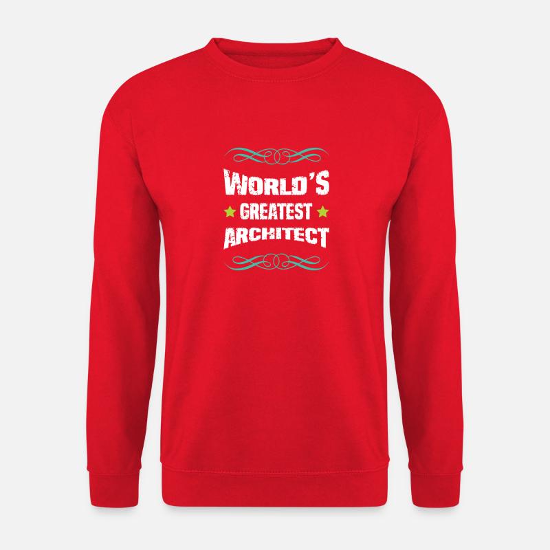 Le meilleur architecte du monde - Sweat-shirt Unisexe - rouge