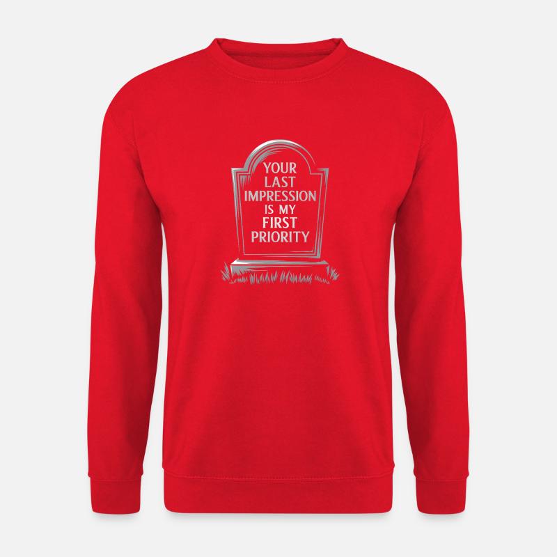 Last Impression First Priority - Halloween - Unisex Sweatshirt - red
