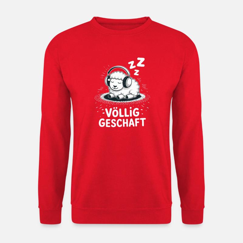 Completely done sheep design - Unisex Sweatshirt - red