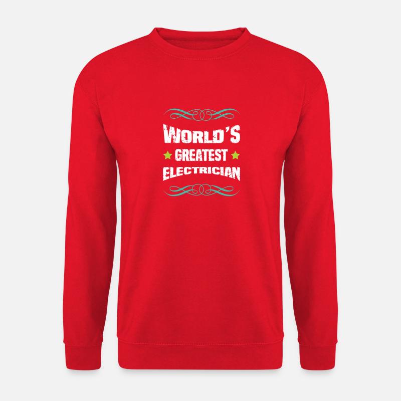 Weltbester Elektriker - Unisex Pullover - Rot