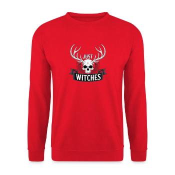 Juste des sorcières Sorcières Pouvoir Halloween - Sweat-shirt Unisexe - rouge - Devant - Alina (178cm) & Michal (187cm)