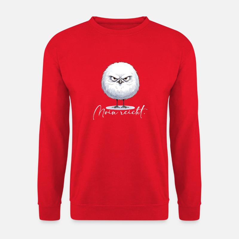 Moin enough - grim round seagull - Unisex Sweatshirt - red