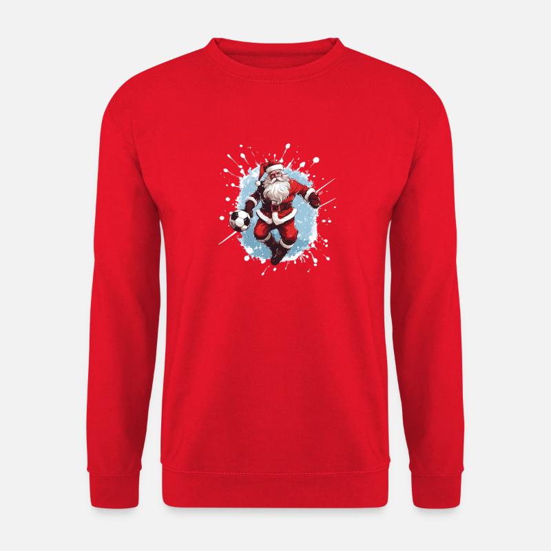 Weihnachtsmann Fussball Team - Unisex Pullover - Rot