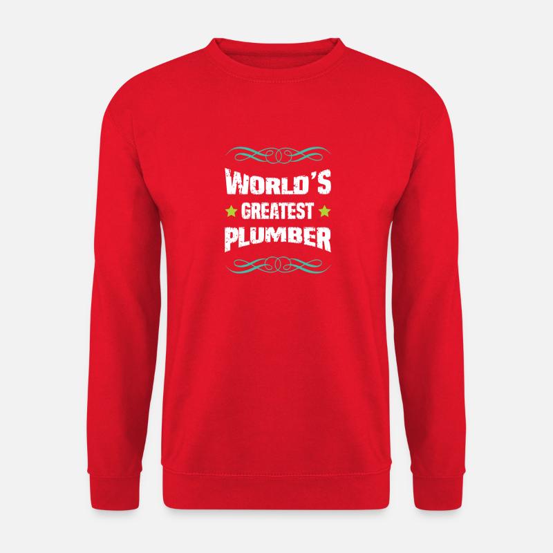 World's Greatest Plumber - Unisex Pullover - Rot