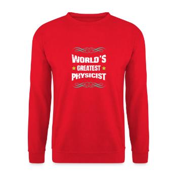 Le meilleur design de chemise de physicien au monde - Sweat-shirt Unisexe - rouge - Devant - Alina (178cm) & Michal (187cm)