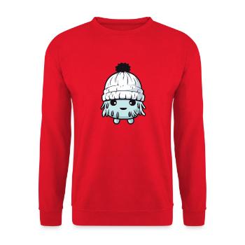 Eskimo Cold Comic Winter - Unisex Sweatshirt - red - Front - Alina (178cm) & Michal (187cm)