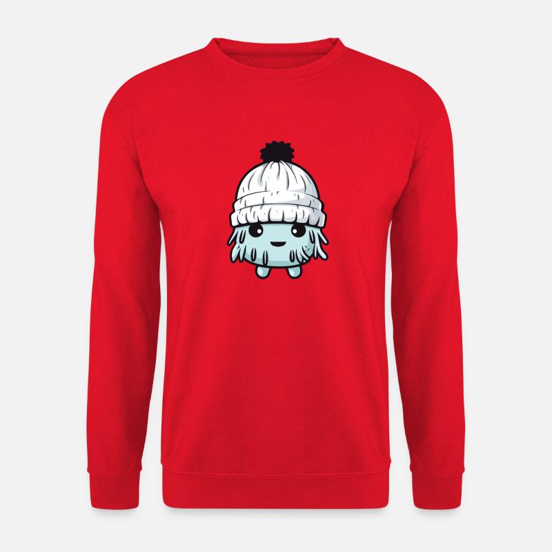 Eskimo Erkältung Comic Winter - Unisex Pullover - Rot