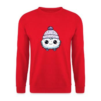 Eskimo Cold Comic Winter - Unisex Sweatshirt - red - Front - Alina (178cm) & Michal (187cm)