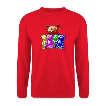Gummy bears - Unisex Sweatshirt - red - Front - Alina (178cm) & Michal (187cm)