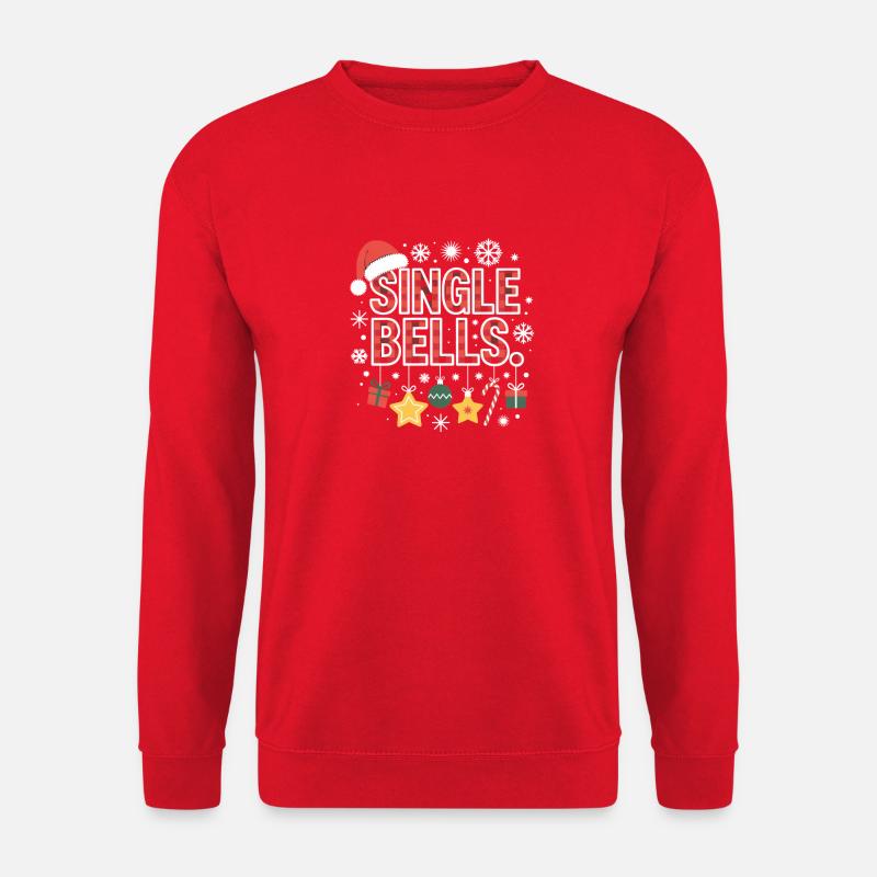 Single Bells Ugly Christmas - Unisex Sweatshirt - red