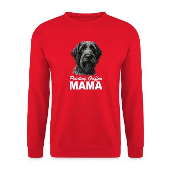 La mère de Griffon Korthal - Sweat-shirt Unisexe - rouge - Devant - Alina (178cm) & Michal (187cm)