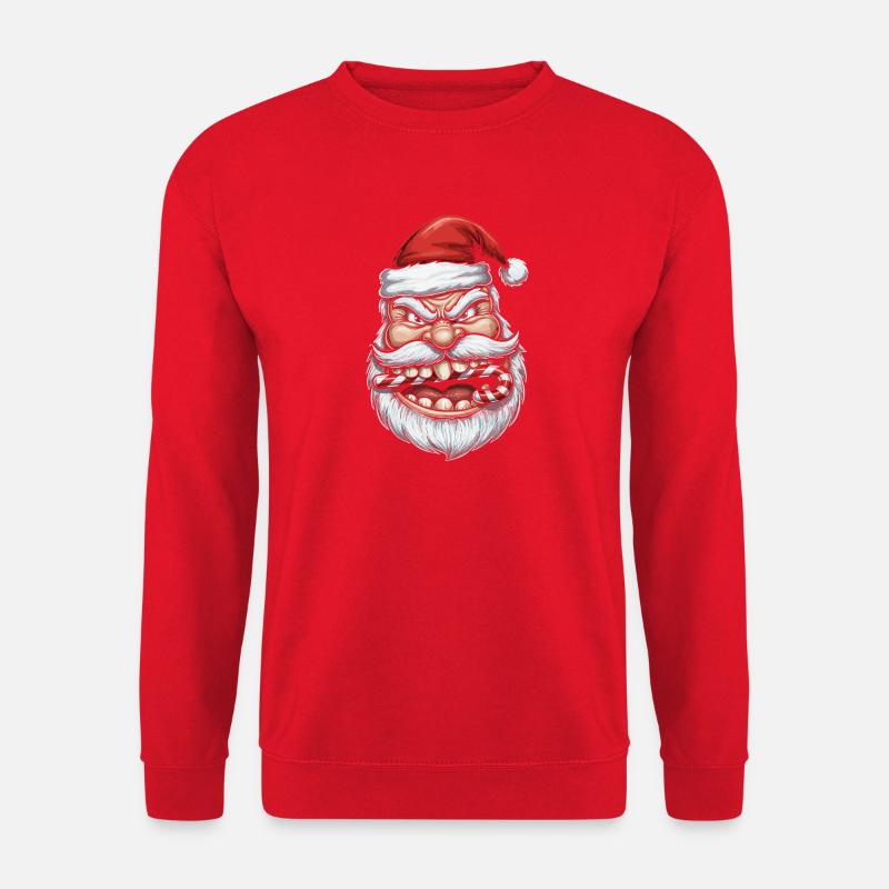 Wütend Lachender Weihnachtsmann - Unisex Pullover - Rot