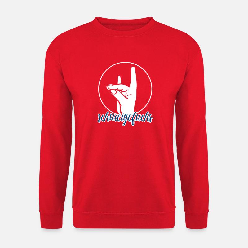 Schweigefuchs Lehrer Grundschule Kindergarten - Unisex Pullover - Rot