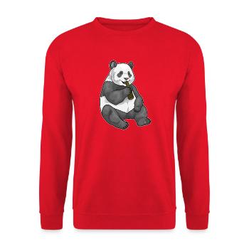 Bière Panda - Sweat-shirt Unisexe - rouge - Devant - Alina (178cm) & Michal (187cm)