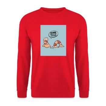 Oh non ! Aujourd’hui, le ver est là ! - Sweat-shirt Unisexe - rouge - Devant - Alina (178cm) & Michal (187cm)