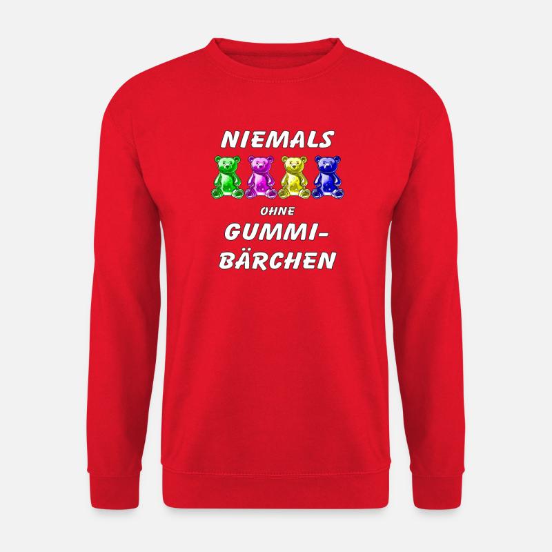 NIEMALS OHNE GUMMIBÄRCHEN - Unisex Pullover - Rot