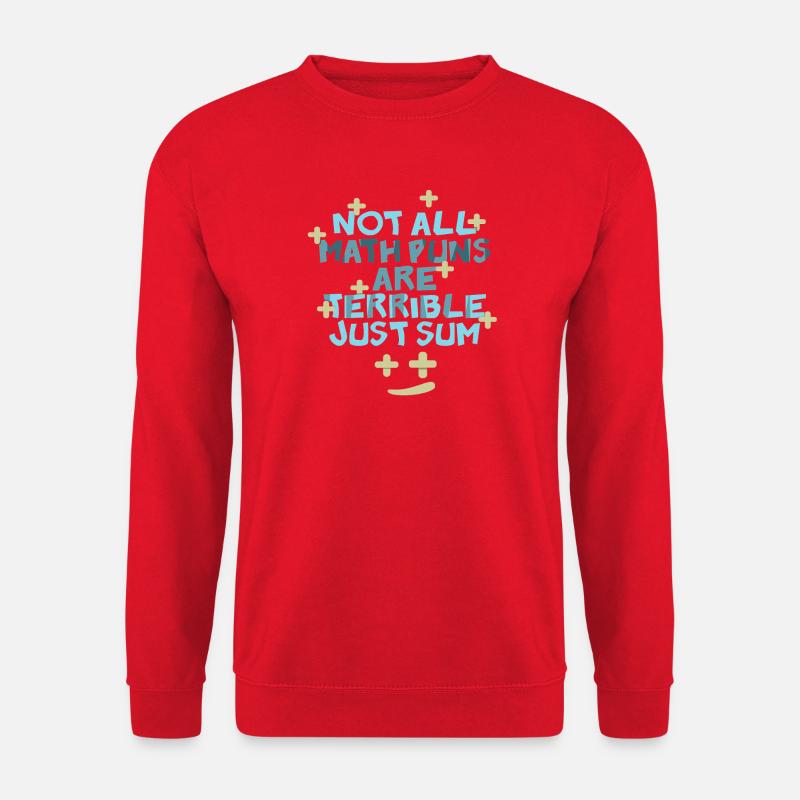 Math Teacher Geometry School Mathematics - Unisex Sweatshirt - red