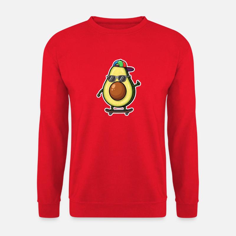 Avocado Skateboard Vibe - Unisex Pullover - Rot