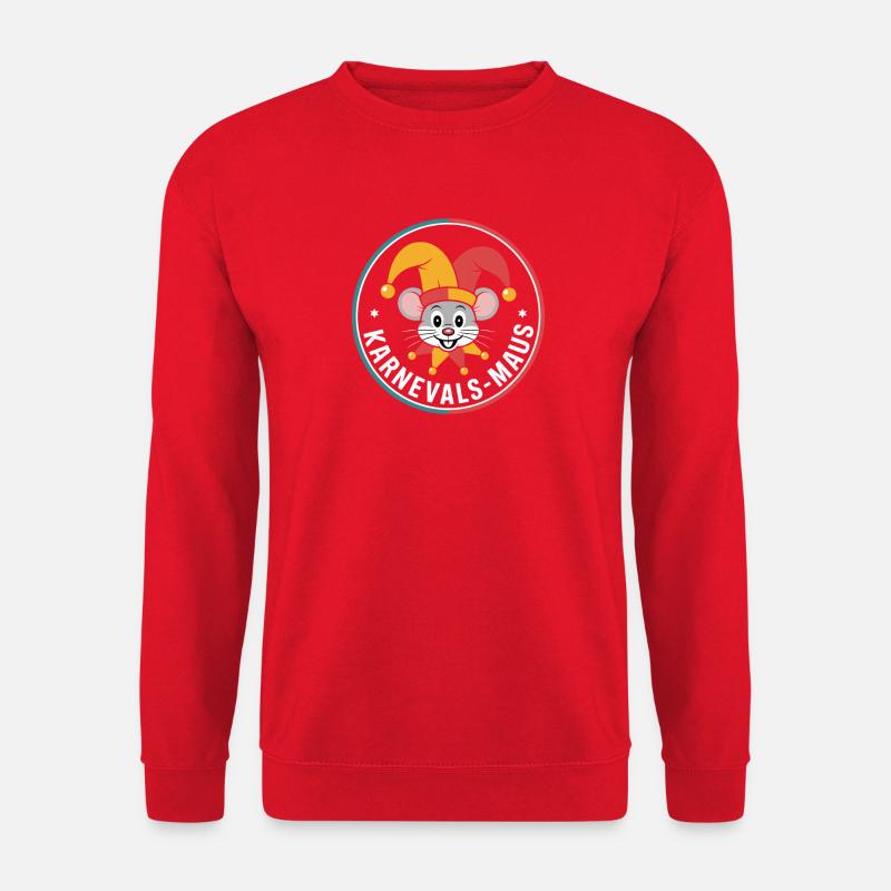 Karnevalsmaus Karneval Köln Kölner Karnevals Maus - Unisex Pullover - Rot