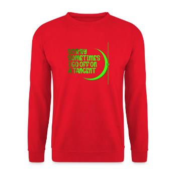 Funny Math Sayings Math Teacher - Unisex Sweatshirt - red - Front - Alina (178cm) & Michal (187cm)