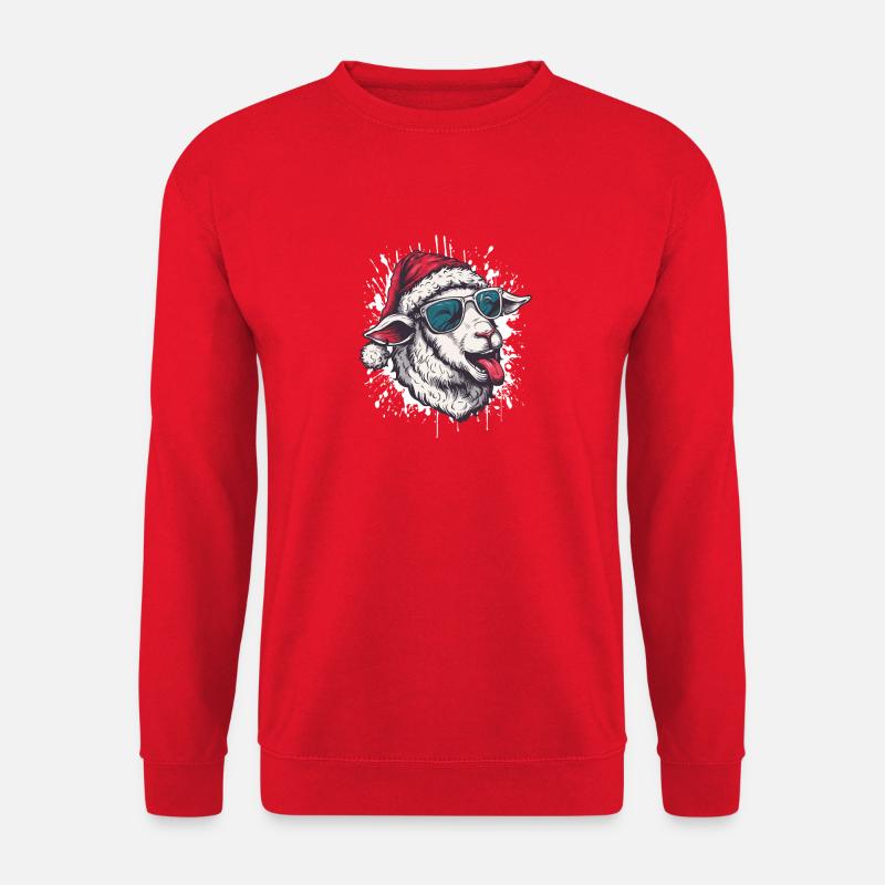Schaf Weihnachten Lustig - Unisex Pullover - Rot