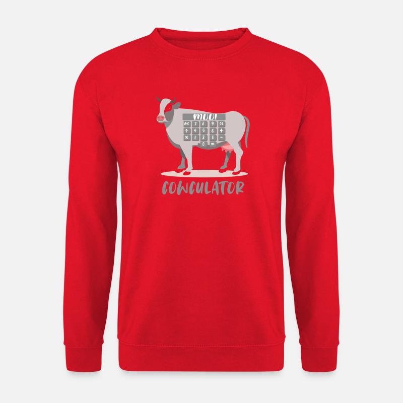 Mathe Mathematik Lehrer Spruch Mathelehrer Lustig - Unisex Pullover - Rot