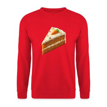 Gâteau - Sweat-shirt Unisexe - rouge - Devant - Alina (178cm) & Michal (187cm)