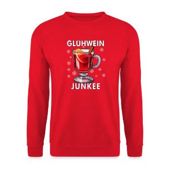 MULLED WINE JUNKEE - Unisex Sweatshirt - red - Front - Alina (178cm) & Michal (187cm)