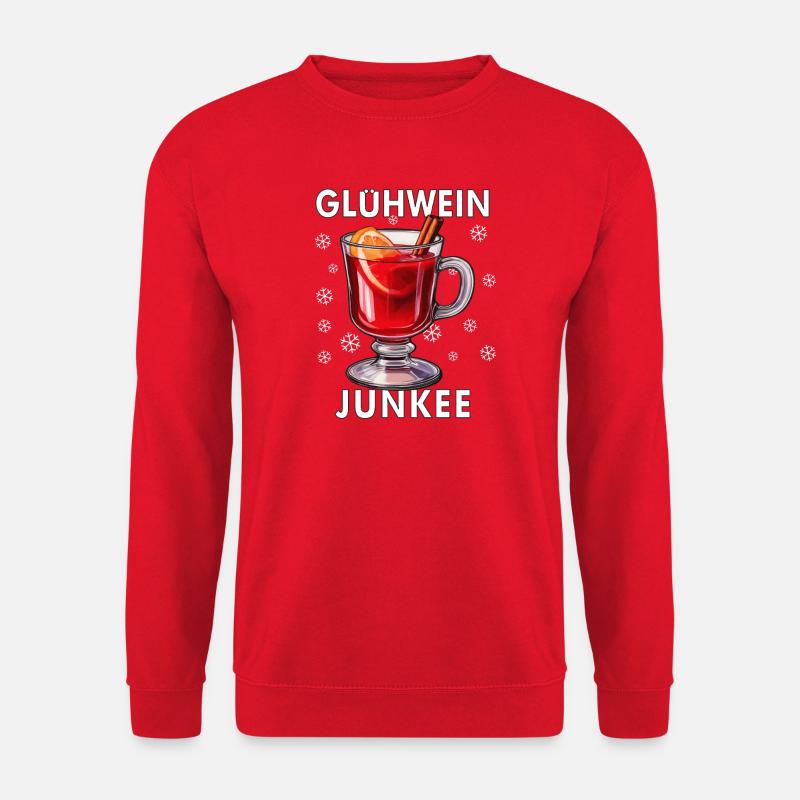 GLÜHWEIN JUNKEE - Unisex Pullover - Rot
