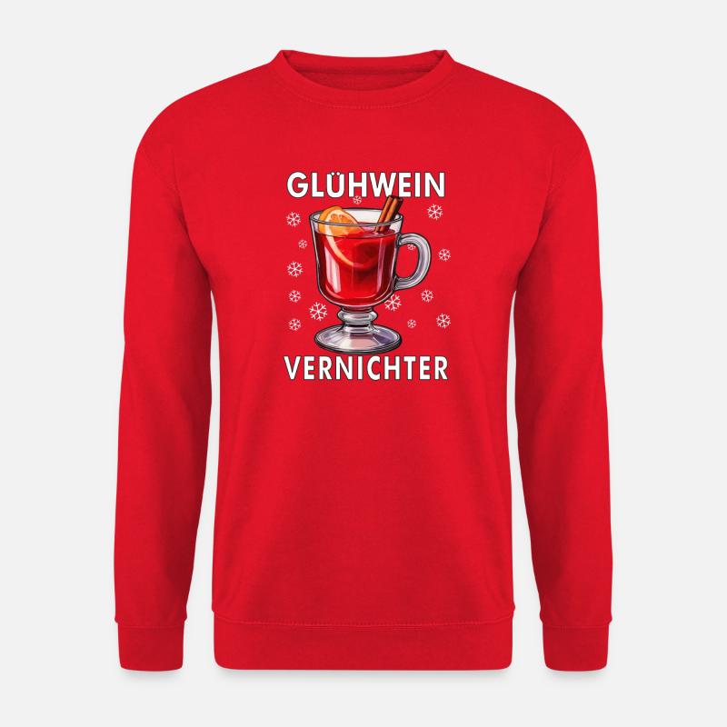 GLÜHWEIN VERNICHTER - Unisex Pullover - Rot