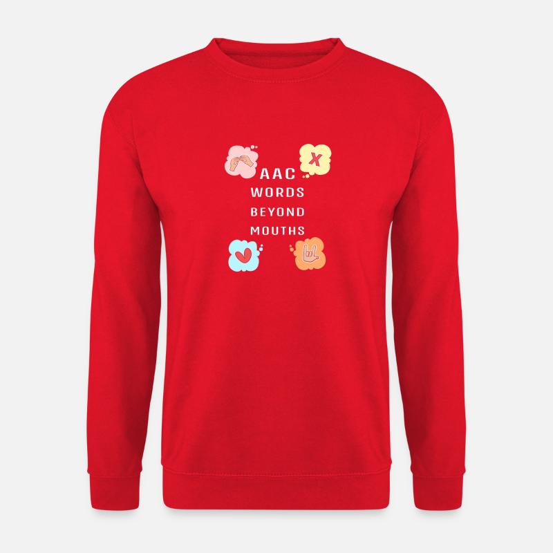 AAC Kommunikation SLP Gebärdensprache - Unisex Pullover - Rot