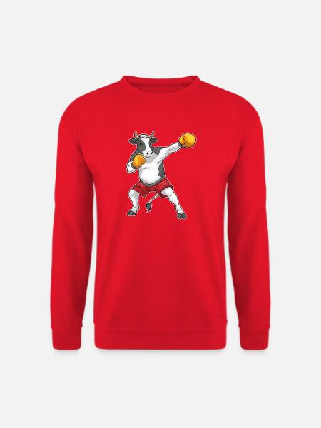 Kuh Boxer Boxhandschuhe Boxen - Unisex Pullover - Rot