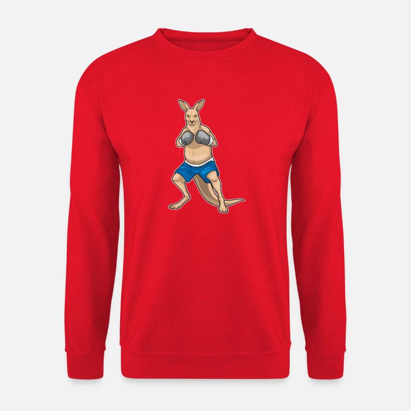 Kangaroo Boxer Boxing Gloves Boxing - Unisex Sweatshirt - red