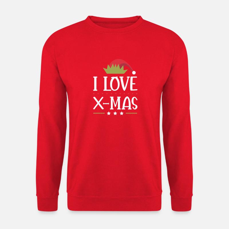 Ich Liebe Xmas Weihnachten - Unisex Pullover - Rot