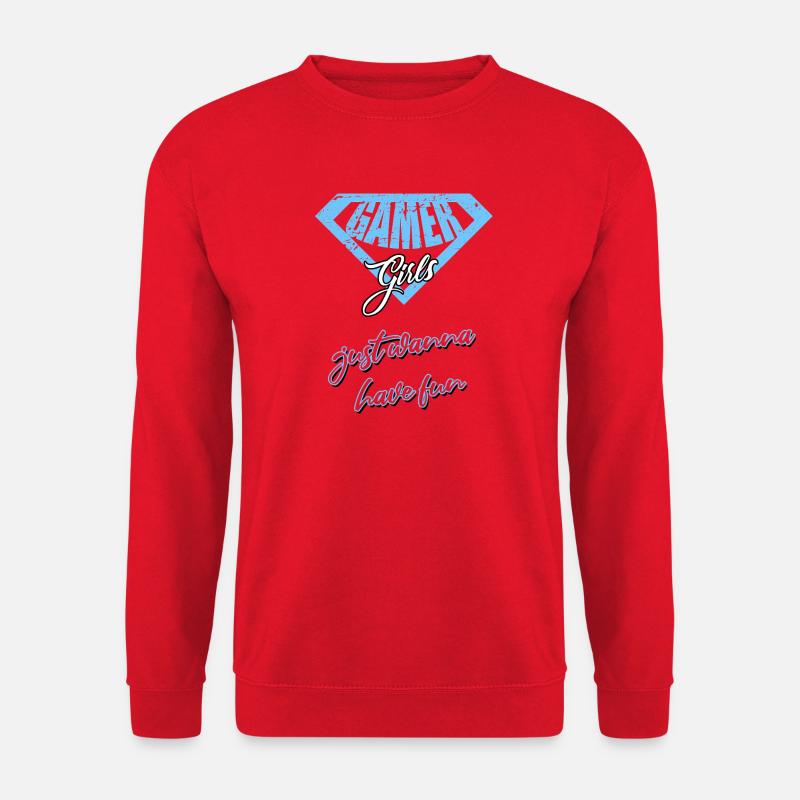 Gamer girl - Unisex Pullover - Rot