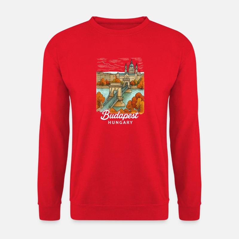 Budapest Ungarn - Unisex Pullover - Rot