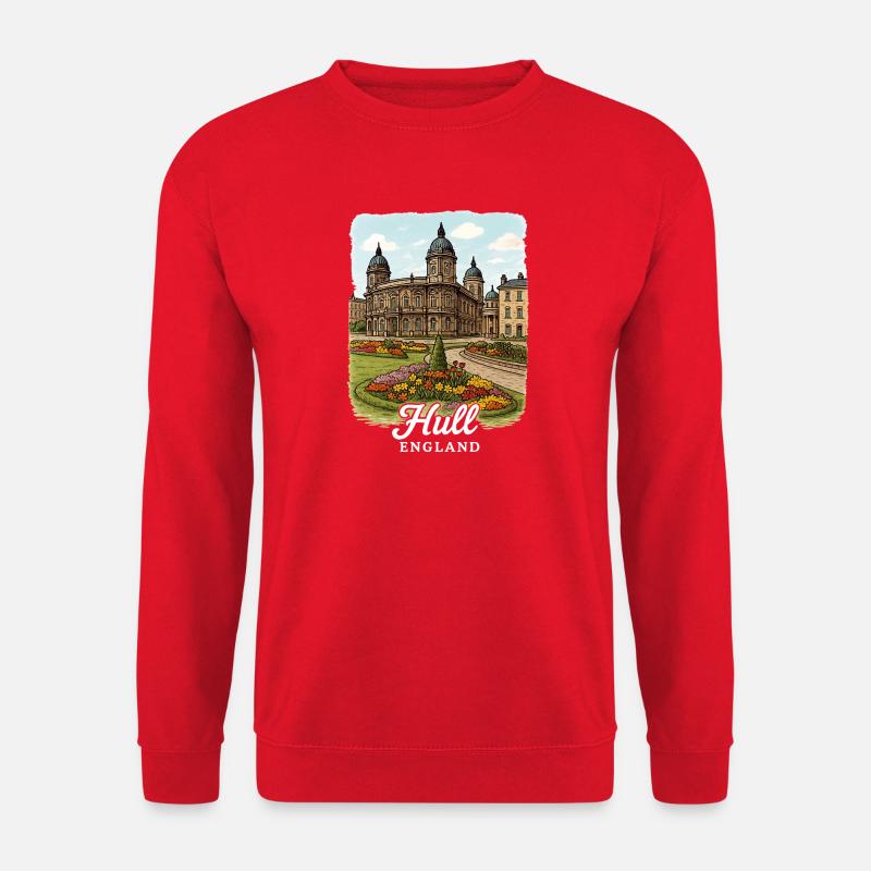 Hull England - Unisex Pullover - Rot