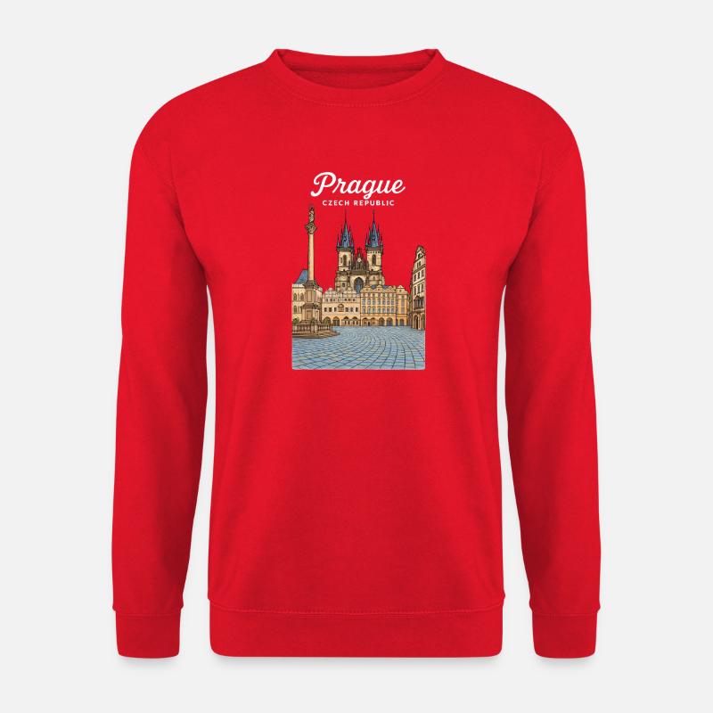 Prag - Unisex Pullover - Rot