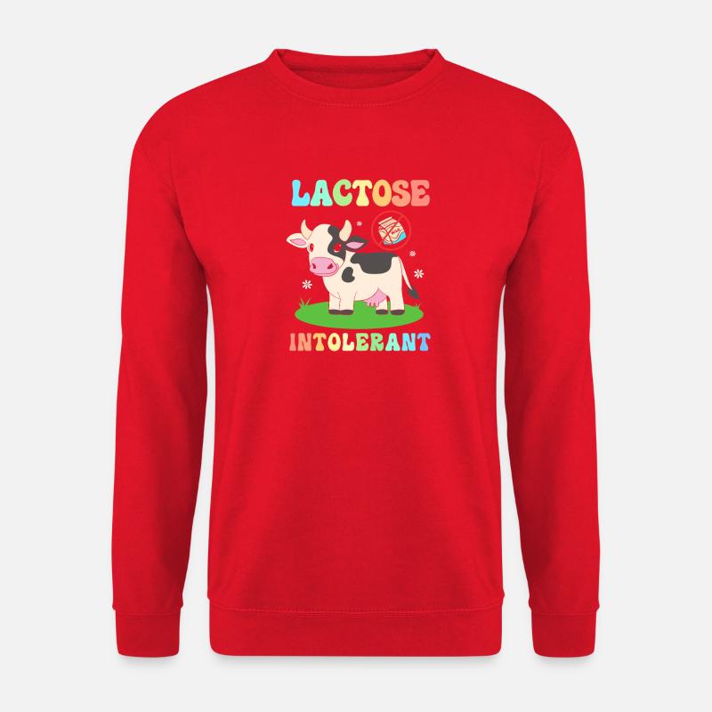 Flatulence Milk Allergy Lactose Intolerance - Unisex Sweatshirt - red
