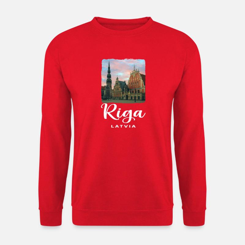 Riga Litauen - Unisex Pullover - Rot