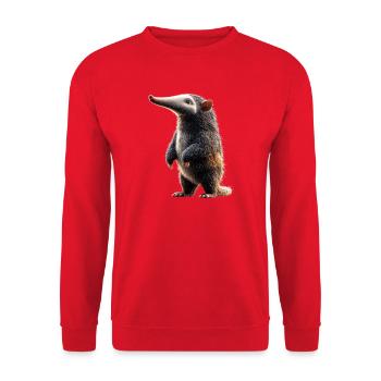 Anteater Tamandua Anteater Large anteaters - Unisex Sweatshirt - red - Front - Alina (178cm) & Michal (187cm)