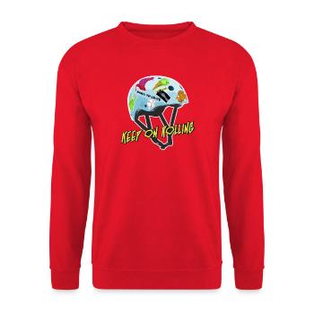Fille patineuse - Sweat-shirt Unisexe - rouge - Devant - Alina (178cm) & Michal (187cm)