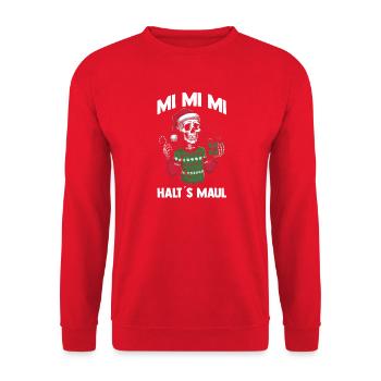 Noël Noël squelette de Noël - Sweat-shirt Unisexe - rouge - Devant - Alina (178cm) & Michal (187cm)