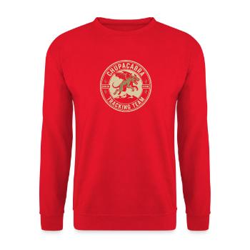 Chupacabra Pursuit Team Drôle Cryptide Chupac - Sweat-shirt Unisexe - rouge - Devant - Alina (178cm) & Michal (187cm)