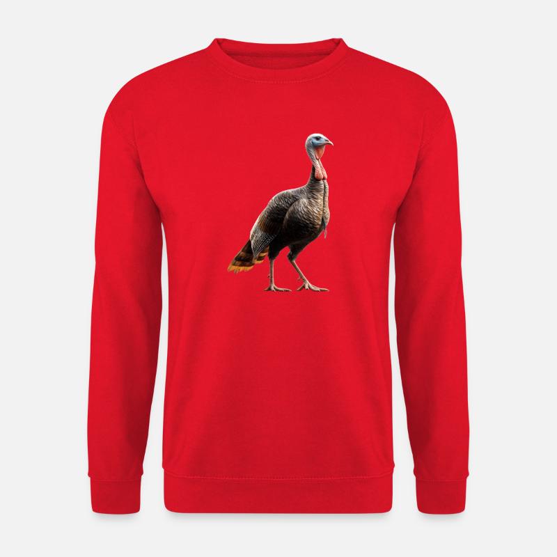 Dinde Poules Oiseaux Dinde - Sweat-shirt Unisexe - rouge